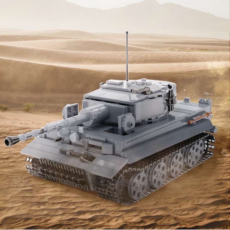 Tiger Tank MOC Building Kit | WWII Heavy Armor Model - 4