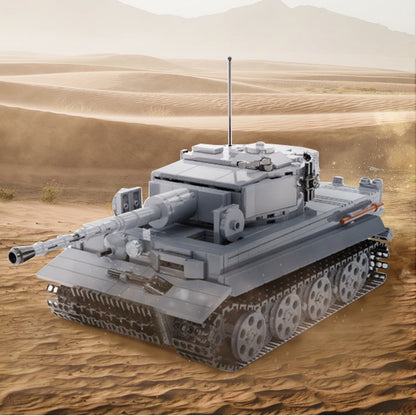 Tiger Tank MOC Building Kit | WWII Heavy Armor Model - 4