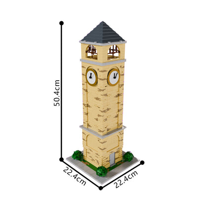 tilted towers clock tower building set | moc-200147 - 3