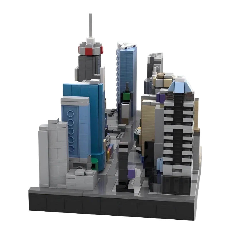 Times Square NYC City Skyline Building Kit | Compatible MOC - 1