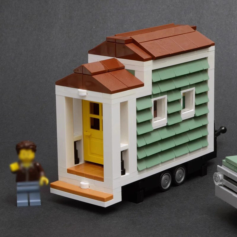tiny house & chevrolet c10 building set | moc-22021 - 3