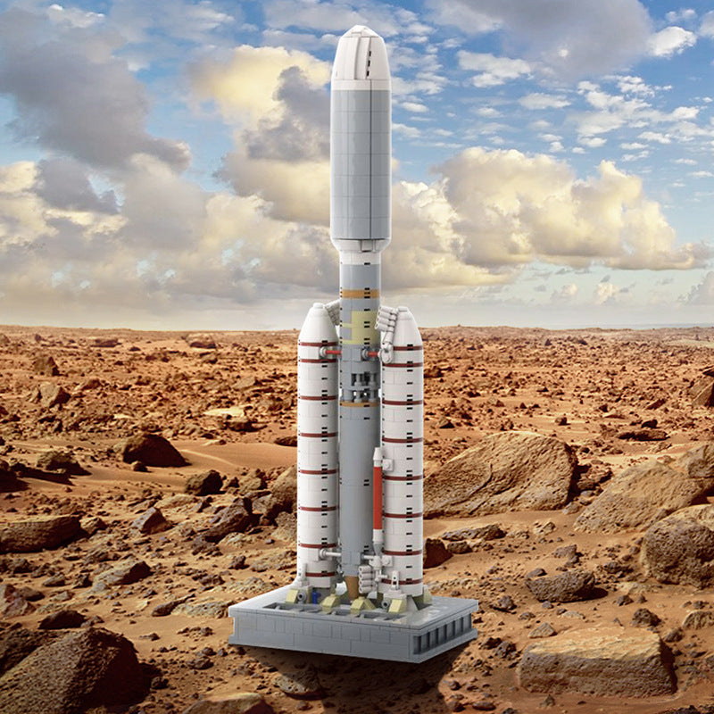 Titan IIIE Centaur Launch Vehicle Building Kit | LEGO-Compatible MOC - 2