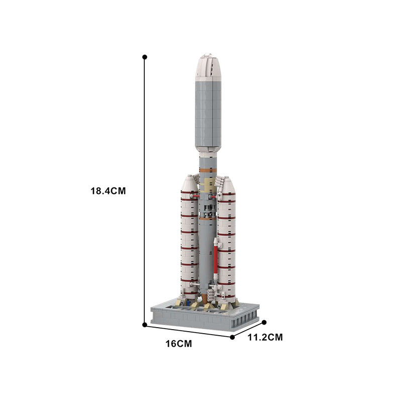 Titan IIIE Centaur Launch Vehicle Building Kit | LEGO-Compatible MOC - 4