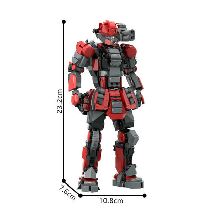 Titania Mecha MOC Building Kit | Futuristic Robot Figure Model - 5