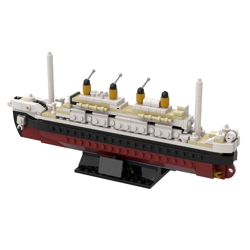 Titanic Mini Ocean Liner MOC Building Kit | Historical Ship Display Model - 1