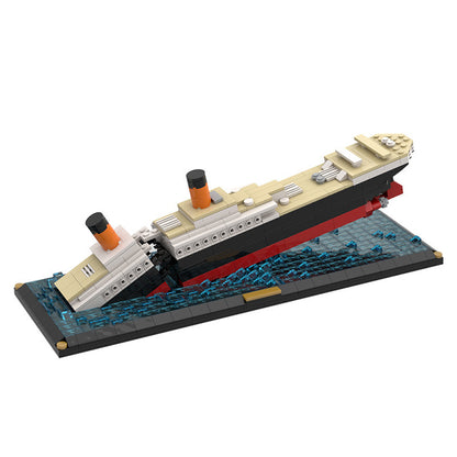 titanic sinking scene building sets | moc-51466 - 1