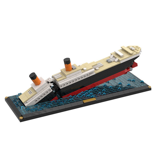 titanic sinking scene building sets | moc-51466 - 1
