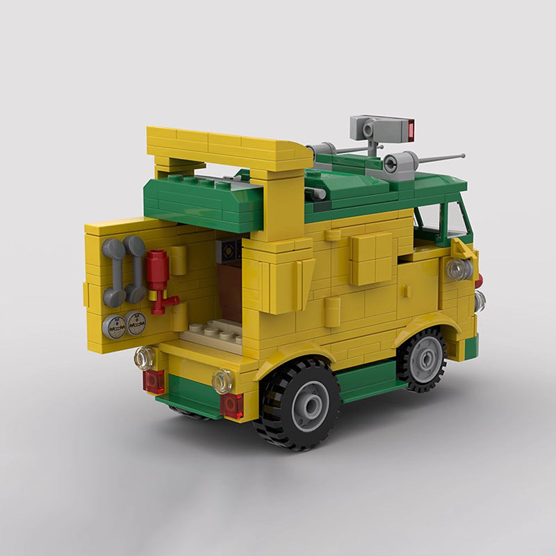 tmnt party wagon building set | moc-160324 - 2
