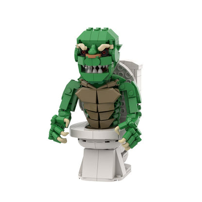 Toilet Demon Retro Horror Cube Character MOC Building Kit - 3