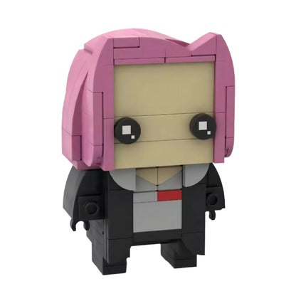 tonks moc brickheadz building set | harry potter | compatible with lego - 1