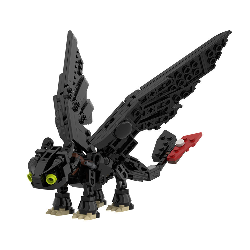 toothless building set | how to train your dragon | lego compatible - 1