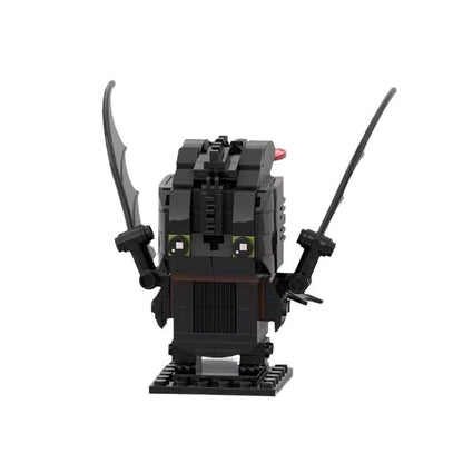toothless moc brickheadz | how to train your dragon | moc-35890 - 2