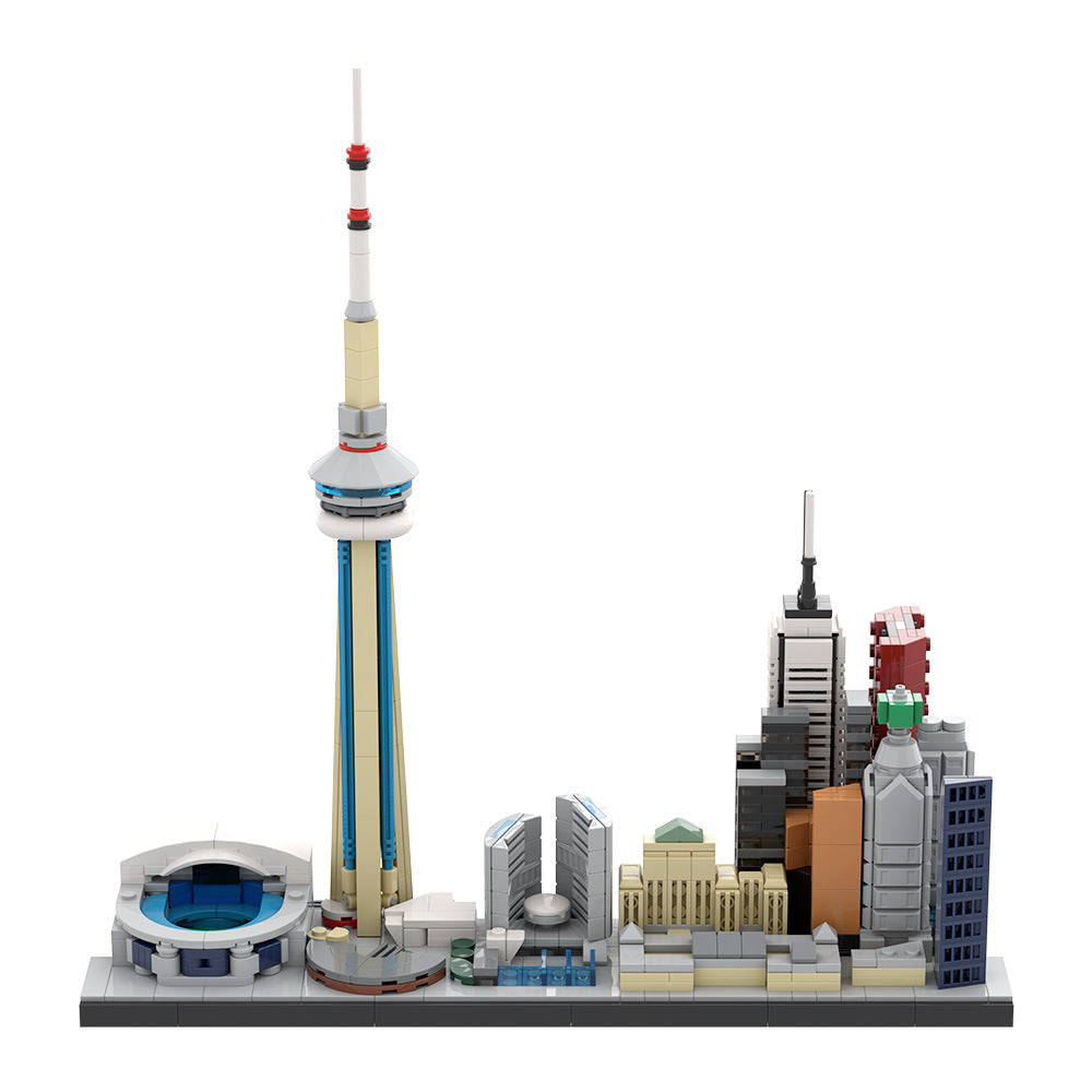 toronto city skyline building set | lego compatible - 3