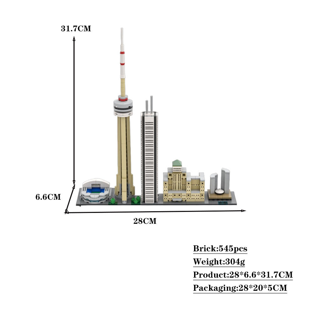 toronto city skyline building set | moc-156914 | moc-71721 - 2