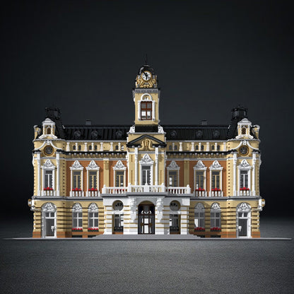 town hall building set | moc-197846 - 1