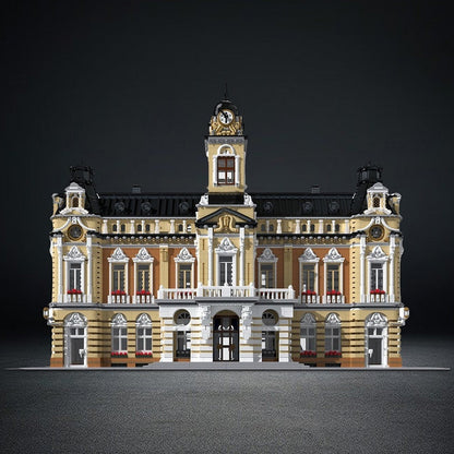 Town Hall MOC Building Kit | City Civic Architecture Model - 2