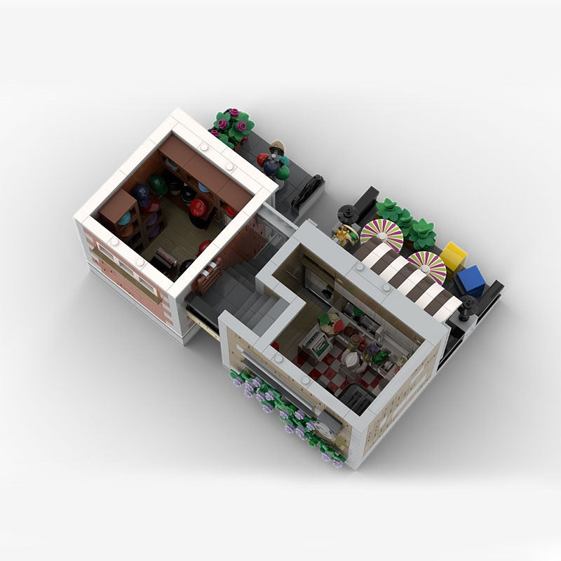 Toy Store & City Shops MOC Modular Building Kit | Urban Architecture Model - 3