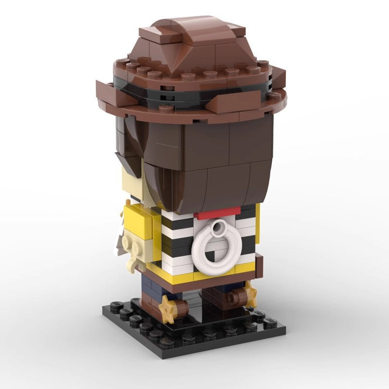 toy story woody moc brickheadz building set | moc-35915 - 2
