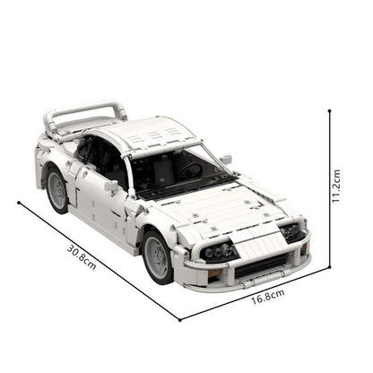 toyota supra mk4 1:12 white building kit | moc-210705 - 4