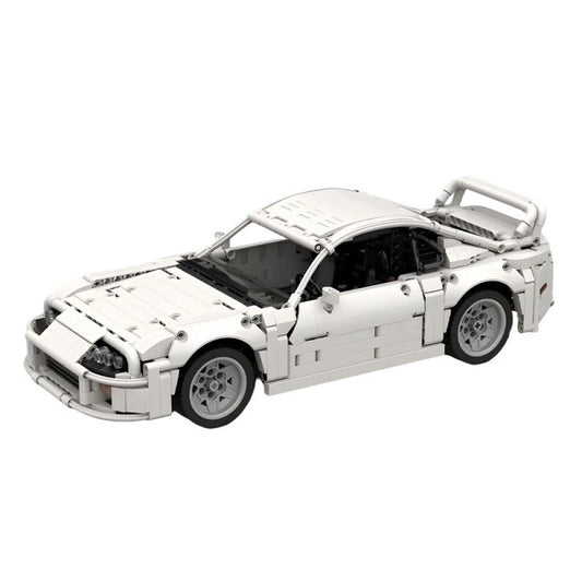 toyota supra mk4 1:12 white building kit | moc-210705 - 5