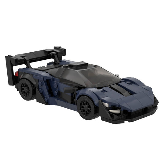 Track Hypercar 8 Stud Wide Racing Building Kit | LEGO-Compatible MOC - 1