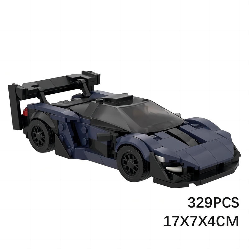 Track Hypercar 8 Stud Wide Racing Building Kit | LEGO-Compatible MOC - 3