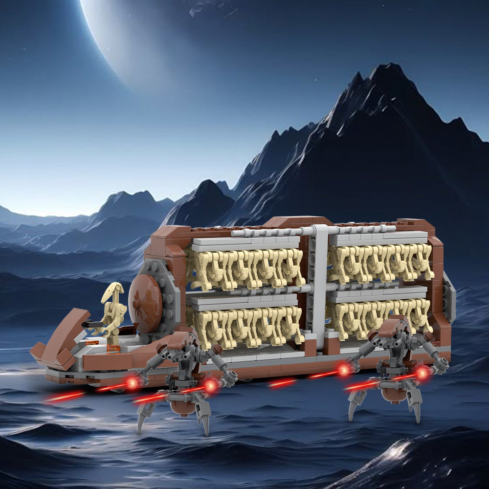 trade federation mtt building kit | star wars | lego compatible moc - 2