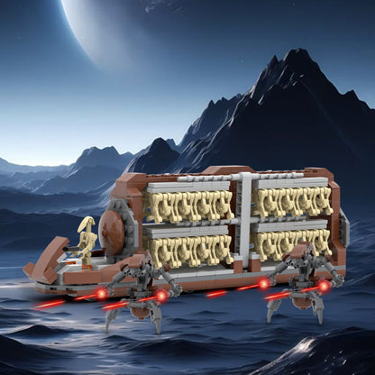 trade federation mtt building kit | star wars | lego compatible moc - 2