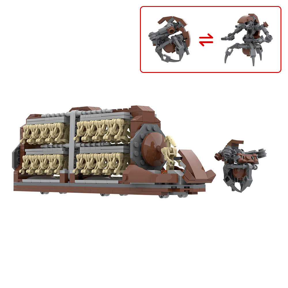 trade federation mtt building kit | star wars | lego compatible moc - 6