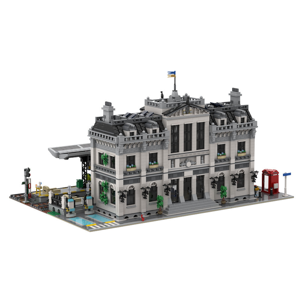 train station building set | moc-217470 - 5