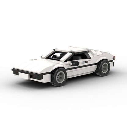 Transformable 1970s Spy Car MOC Vehicle Building Kit | Classic Design - 1