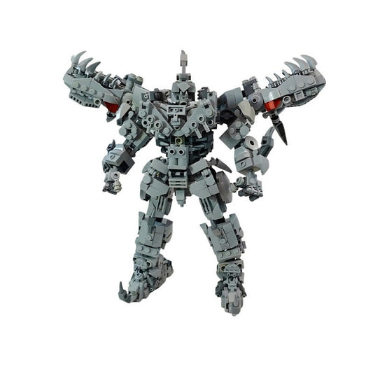 Transforming Dinobot Mecha Dinosaur Building Kit | LEGO-Compatible MOC - 1