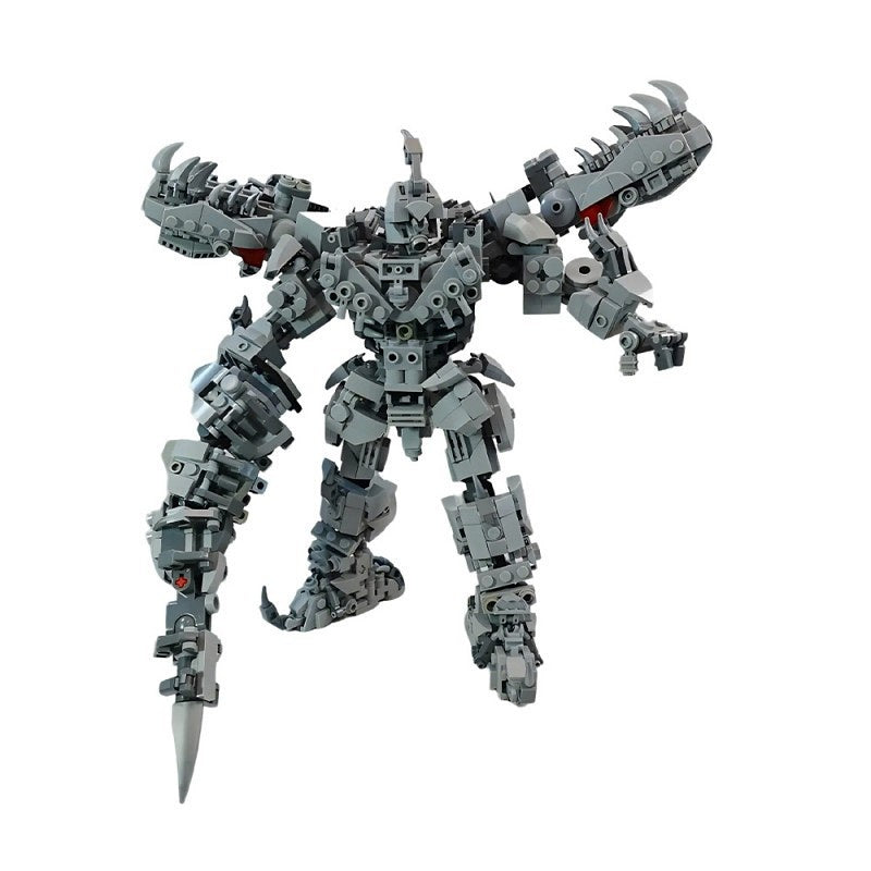 Transforming Dinobot Mecha Dinosaur Building Kit | LEGO-Compatible MOC - 3