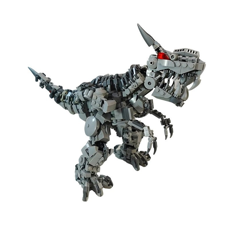 Transforming Dinobot Mecha Dinosaur Building Kit | LEGO-Compatible MOC - 5