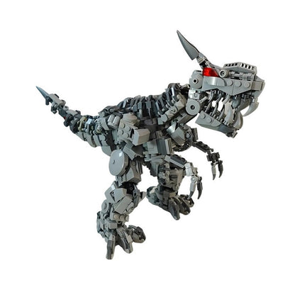 Transforming Dinobot Mecha Dinosaur Building Kit | LEGO-Compatible MOC - 5