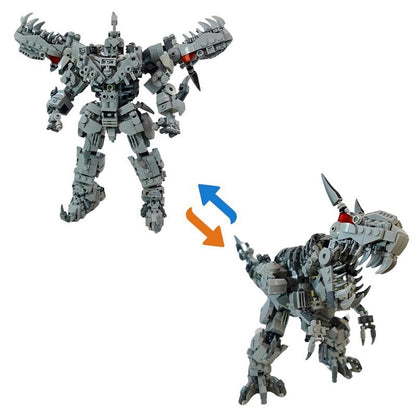 Transforming Dinobot Mecha Dinosaur Building Kit | LEGO-Compatible MOC - 7