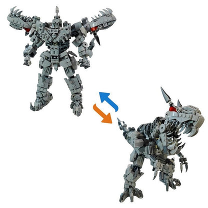 Transforming Dinobot Mecha Dinosaur MOC Building Kit - 7