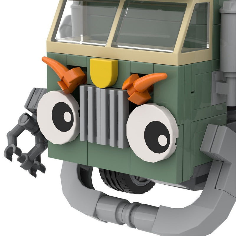 Trash Truck MOC Building Kit | Garbage Collection Service Vehicle Model - 6