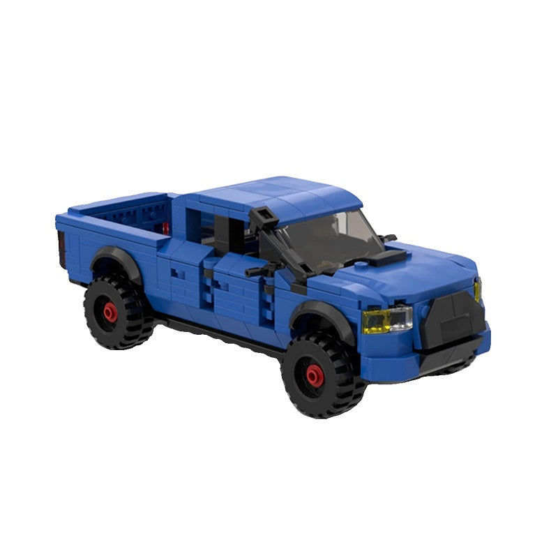 TRD-Style Off-Road Pickup Truck Building Kit | LEGO-Compatible MOC - 2