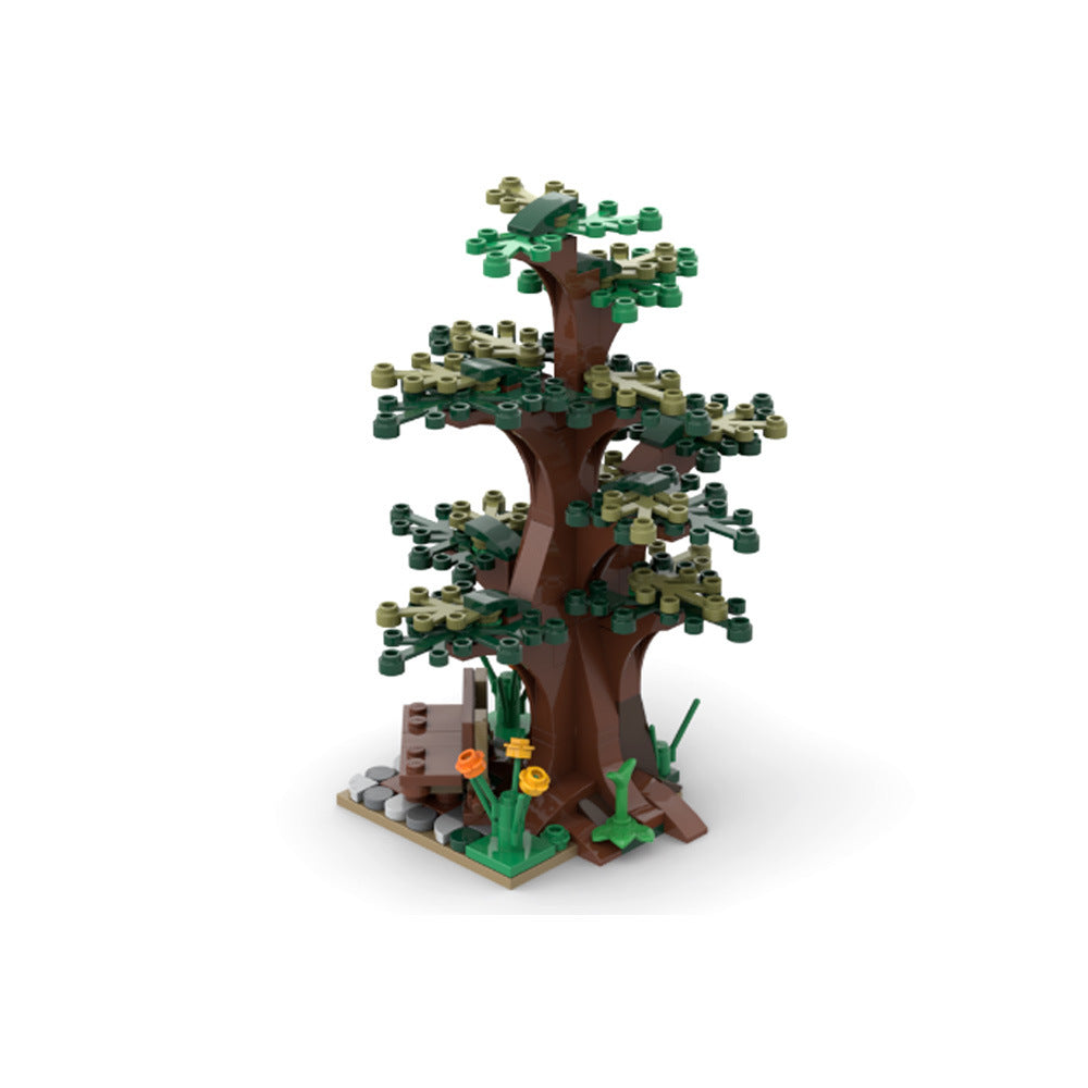tree and bench building set | moc-150170 - 2