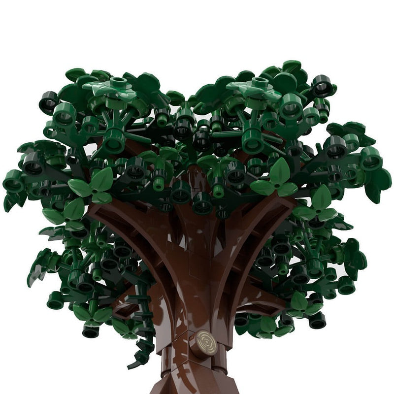 Tree MOC Building Kit | Botanical Display Sculpture Model - 3