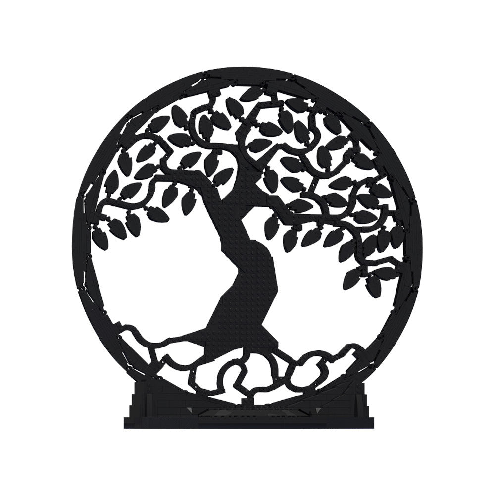 tree of life silhouette art building kit | moc-225107 - 2