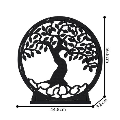 tree of life silhouette art building kit | moc-225107 - 4