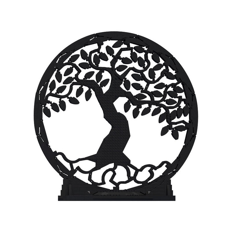 Tree of Life Silhouette Art MOC Building Kit | Nature Display Model - 1
