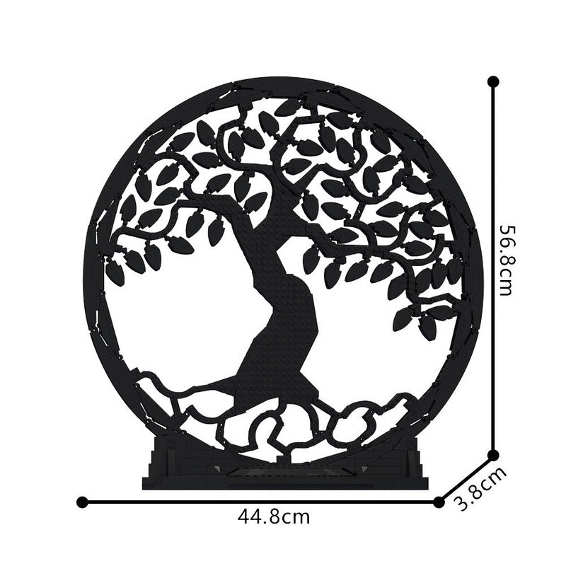 Tree of Life Silhouette Art MOC Building Kit | Nature Display Model - 4
