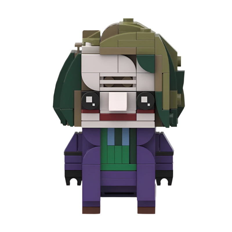 trench coat joker brickheadz set | lego-compatible dc moc - 1
