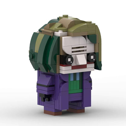 trench coat joker brickheadz set | lego-compatible dc moc - 2