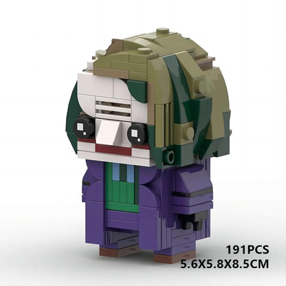 trench coat joker brickheadz set | lego-compatible dc moc - 5