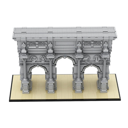 Triumphal Arch MOC Historic Architecture Building Kit | Monument Model - 2