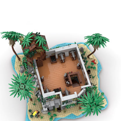 Tropical Pirate Rock Island Hideout MOC Building Kit - 3